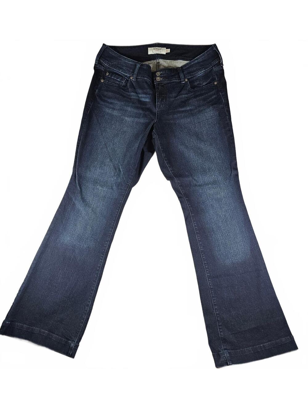 Torrid Denim Jeans Women’s 18R Dark Wash Stretch Bootcut Flare Plus Size